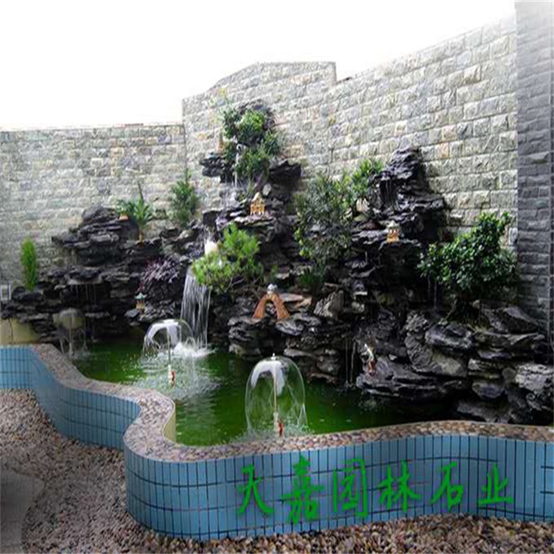 文成小庭院水景设计